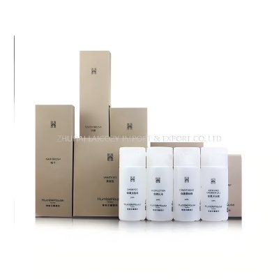 Comparando produtos de higiene pessoal de hotéis para hotéis e aluguel de férias