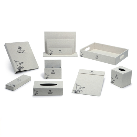 Hote Leather Hospitality Set Conjunto de produtos de hospitalidade personalizados para hotelaria