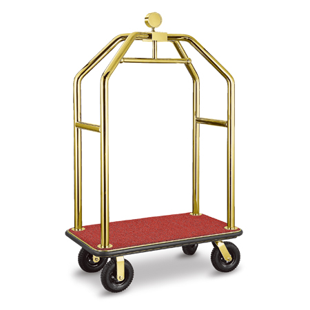 Carrinho de bagagem de hotel de luxo