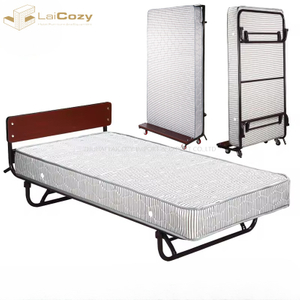 Cama vertical dobrável confortável do hotel com 8' colchão de mola