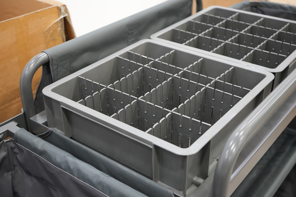 detalhes do carrinho de limpeza