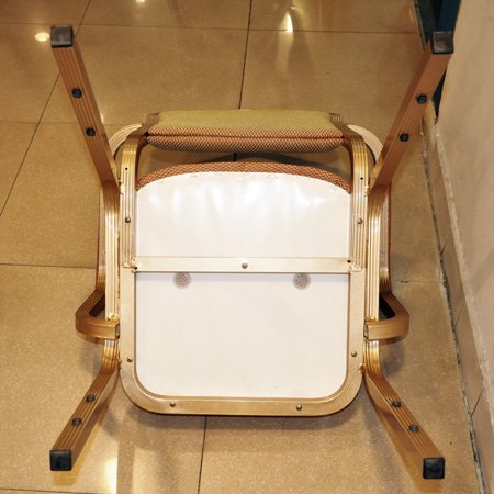 Cadeira de banquete de alumínio empilhável para restaurante de hotel