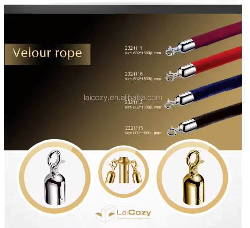 corda de veludo do hotel