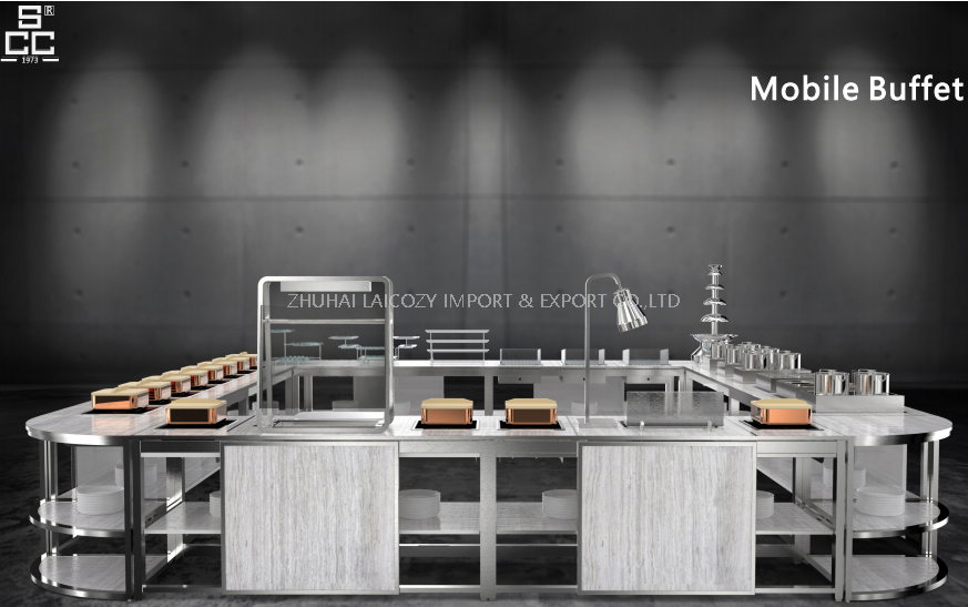 Eleve sua experiência gastronômica com os balcões de buffet premium e itens essenciais de cozinha da LAICOZY