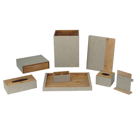 Conjunto de quarto r&uacute;stico de bambu