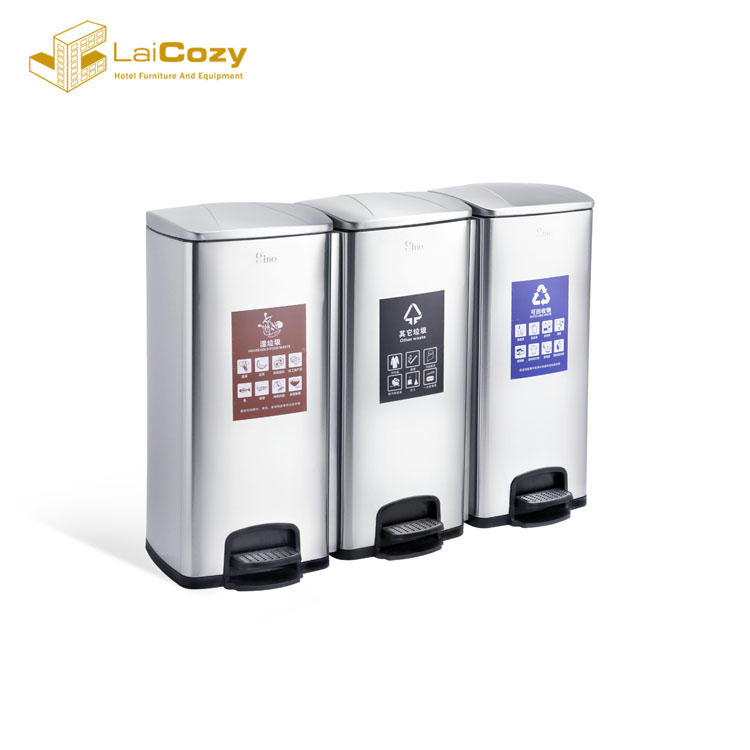 caixotes de lixo com pedal &agrave; prova de fogo