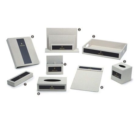 conjunto de couro de marca personalizado