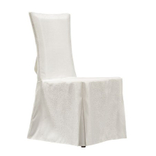 Pano para cadeira de banquete com capa de tecido branco de luxo para hotel 