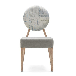 Cadeira de banquete de hotel de boa qualidade durável textura de madeira de luxo Morden cadeira de aço para restaurante 