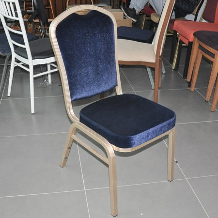 Cadeira de alumínio empilhável para banquetes de hotel