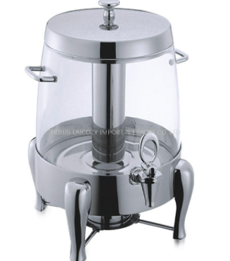 Como usar o dispensador de suco quente frio transparente para PC buffet de aço inoxidável 304?